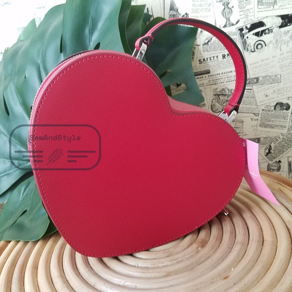 ♥️ Kate Spade NWT New York Crossbody Red Love Shack Heart Purse Valentine - Picture 13 of 16